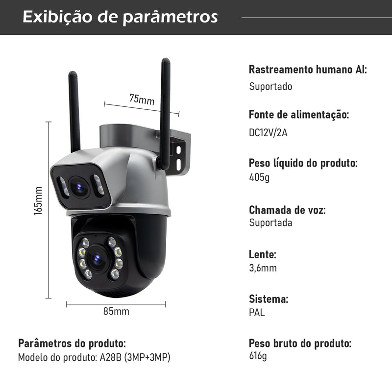 Câmera de Segurança 4K